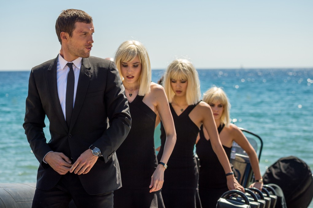 Ed Skrein (front) plays a former special-ops mercenary in The Transporter Refueled. The film (Category IIB) is directed by Camille Delamarre and also stars Ray Stevenson and Loan Chabanol.