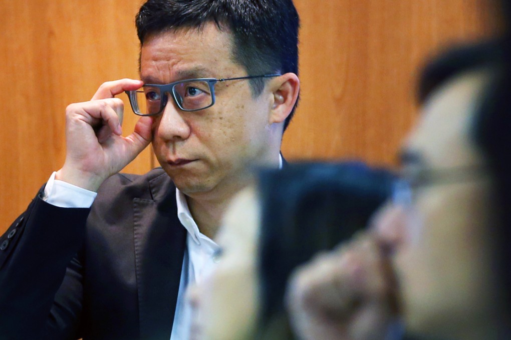 HKTV and Hong Kong Mobile Television Network Limited (HKMTV), both chaired by media tycoon Ricky Wong Wai-kay (above), sought a judicial review against the Communications Authority's ruling that the companies would need to apply for a television licence if their mobile station targeted more than 5,000 "specified premises". Photo: Nora Tam