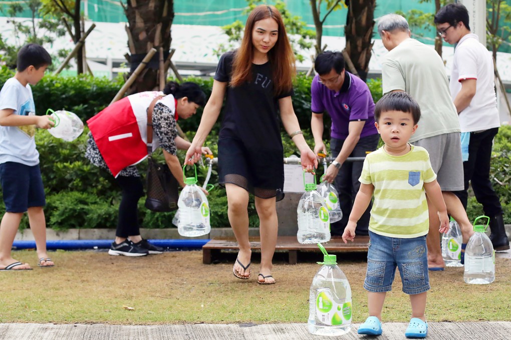 The tainted water scandal has led to four firns being barred from seven housing projects. Photo: Sam Tsang