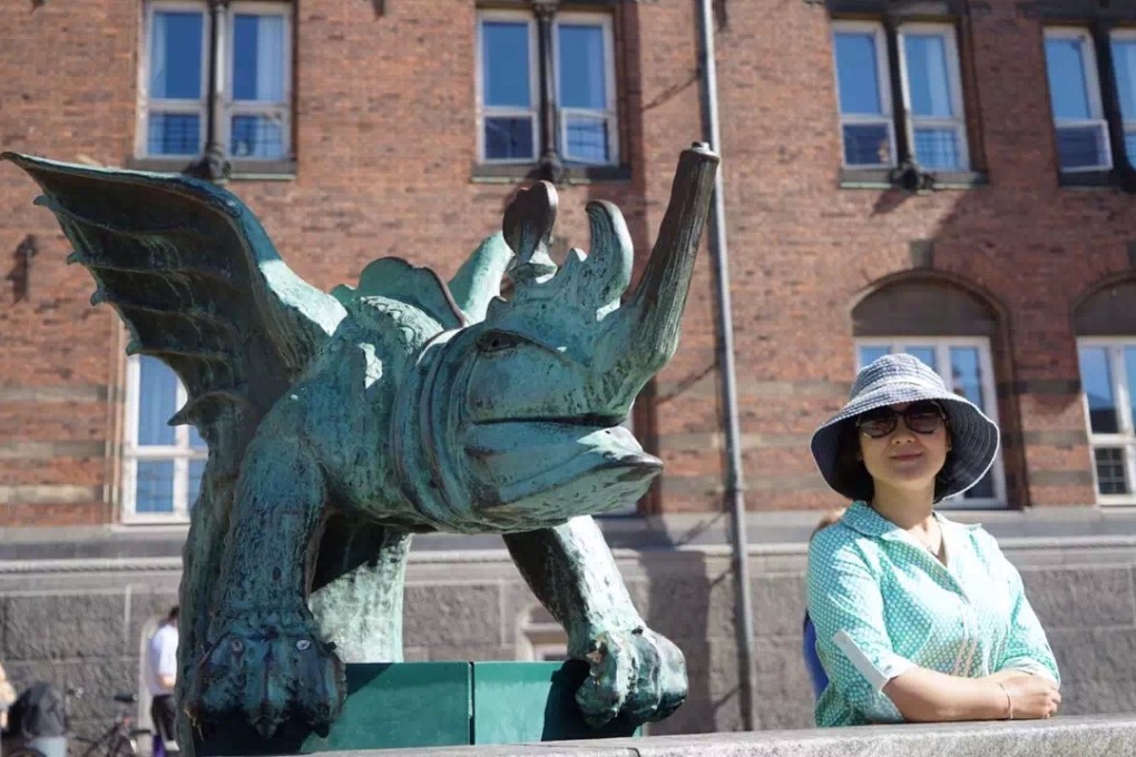 Shenzhen teacher Judy Feng in Copenhagen, Denmark, during a customised tour around Scandinavia in March. Photo: Judy Feng