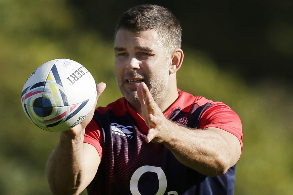 Recalled Nick Easter during training with the England squad on Tuesday. Photos: Reuters
