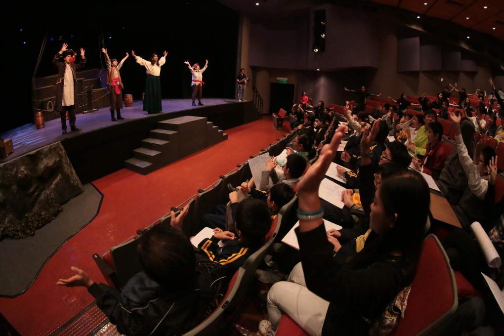 Aftec players stage the relaxed theatre pilot ofTreasure Island last year.