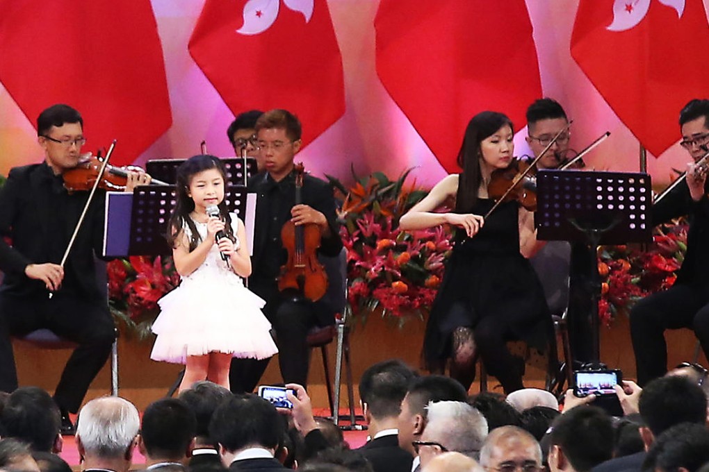 Celine Tam Tsz-kwan wows the audience at the Convention and Exhibition Centre. Photo: K.Y. Cheng