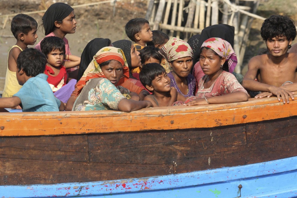 Rescued Rohingya migrants in Aceh, Indonesia. Photo: AP