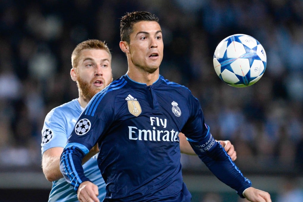 Cristiano Ronaldo in action against Malmo. Photo: AFP