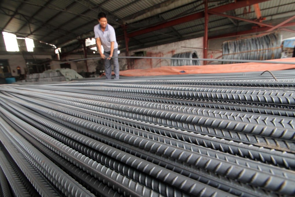 Chinese steel exports rose 26.5 per cent in the first eight months of the year. Photo: Xinhua