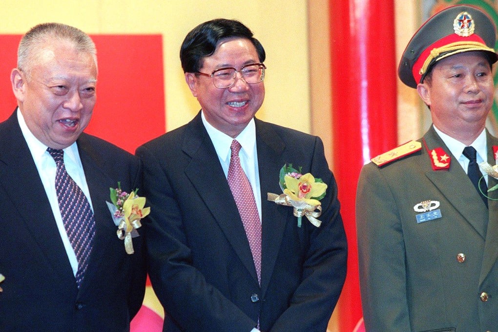 Former political commissar Wang Yufa (right) retired years ago.
