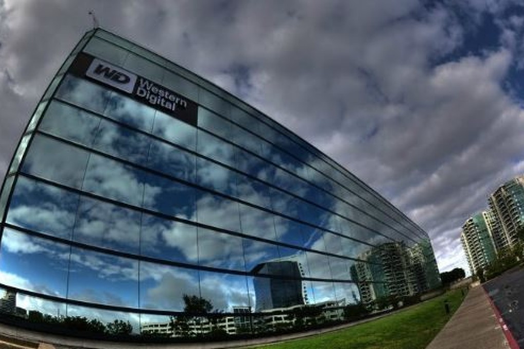 News of the deal pushed Western Digital's share price up 16 per cent, after the company lost a third of its value this year. Photo: SCMP Pictures