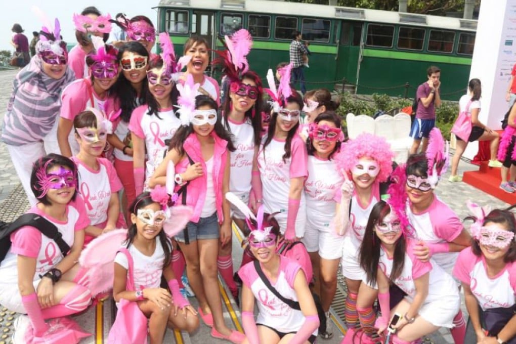 Participants at last year's Pink Walk for Breast Health. Photo: HKBCF