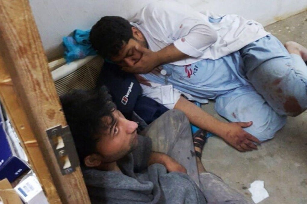 Medical staff were left shocked by the bombardment. Photo: AFP