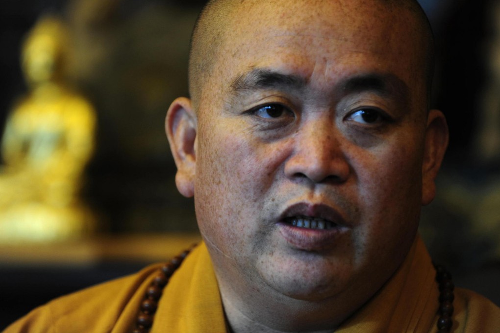 Shaolin Temple abbot Shi Yongxin has been followed by controversy. Photo: AFP