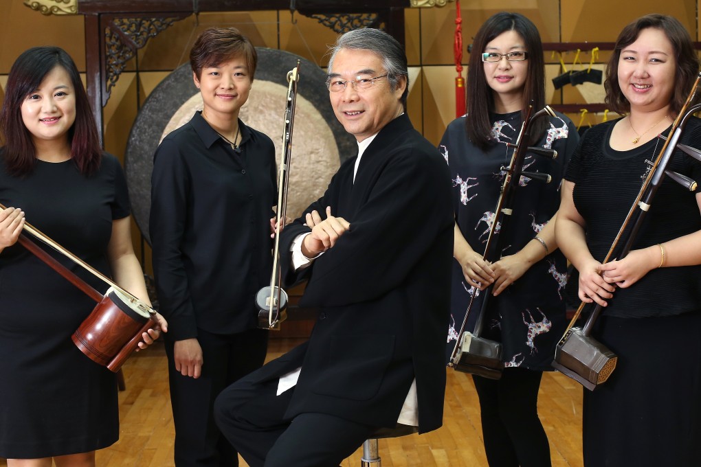 Mao Qinghua, Wong Lok-ting, Yan Huichang, Zhou Yi and Zhang Chongxue of the Hong Kong Chinese Orchestra. Picture: K. Y. Cheng