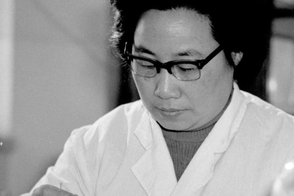 Tu Youyou at work in the 1980s. Photo: Xinhua