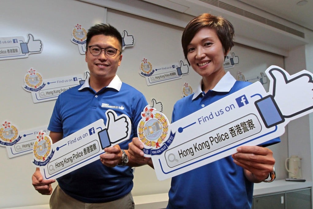 Superintendent Tse Chun-chung (left) and Senior Superintendent Catherine Kwan at the launch at Wan Chai headquarters. Photo: Bruce Yan