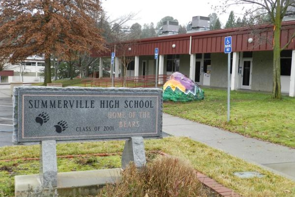 Authorities took four unidentified students into custody after they uncovered their plan to shoot and kill faculty members and students at Summerville High School.  Photo: Twitter