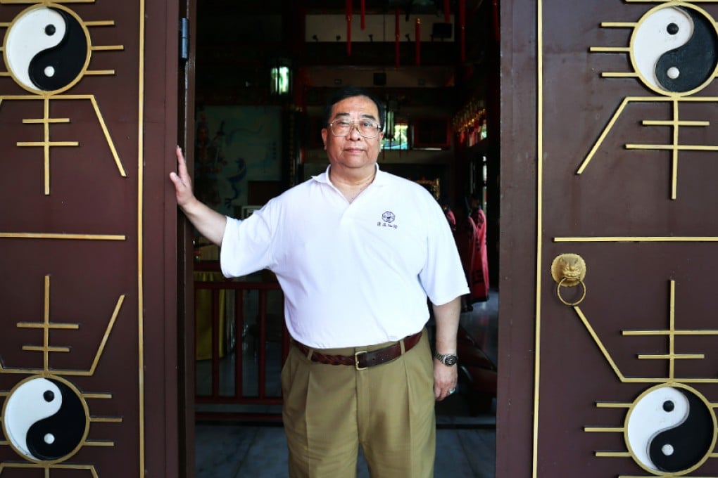 Leung Tak-wah, of the Hong Kong Taoist Association, at Fung Ying Seen Koon Temple in Fanling. He is hoping his religion will have a cultural centre. Photo: Jonathan Wong