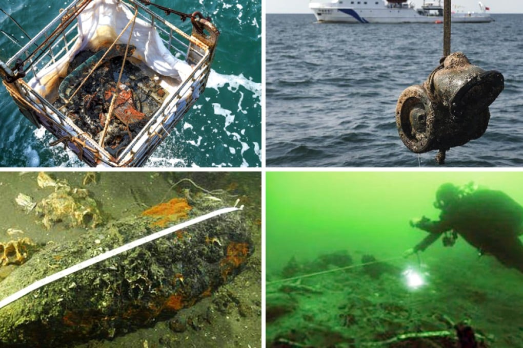 The three-day exploration of the wreck of the Chinese  warship began on Sunday. Photos: SCMP Pictures