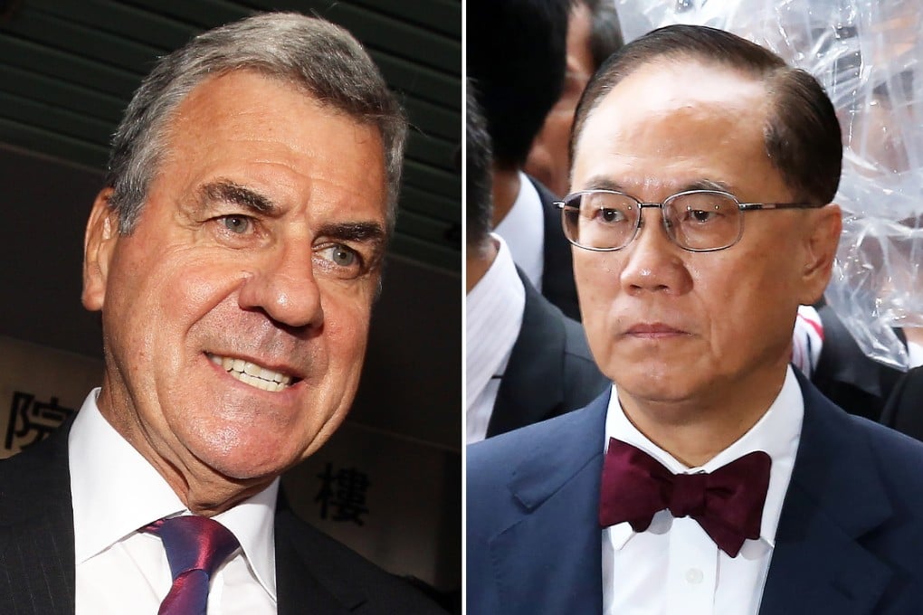 Peter Duncan SC (left) helps former chief executive Donald Tsang Yam-kuen (right) fight ICAC allegations. Photos: Sam Tsang, K.Y. Cheng