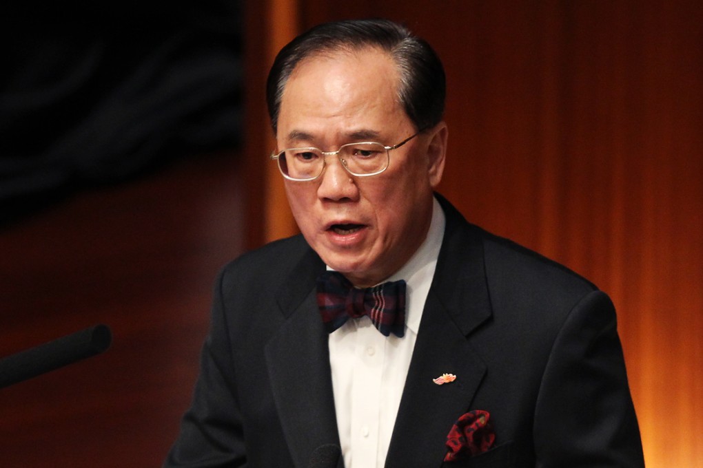 Chief Executive Donald Tsang Yam-kuen attends a Question and Answer Session at Legislative Council Building. Photo: Sam Tsang