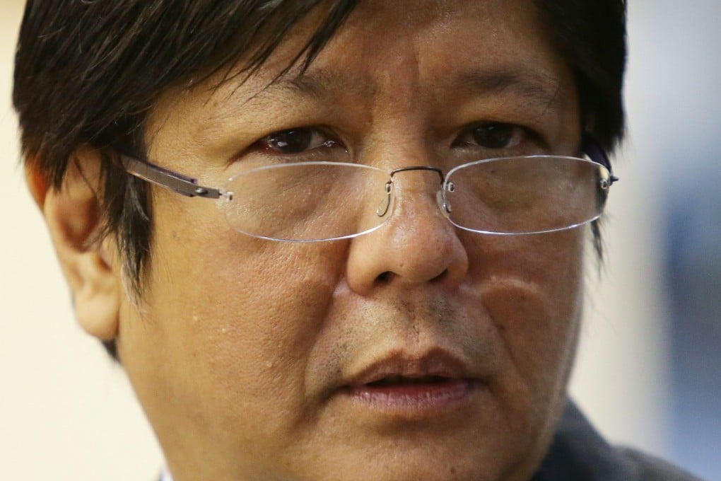Senator Ferdinand “Bongbong” Marcos Jr. asked Filipinos to judge him based on his 26-year career in government as a provincial official and national lawmaker. Photo: EPA