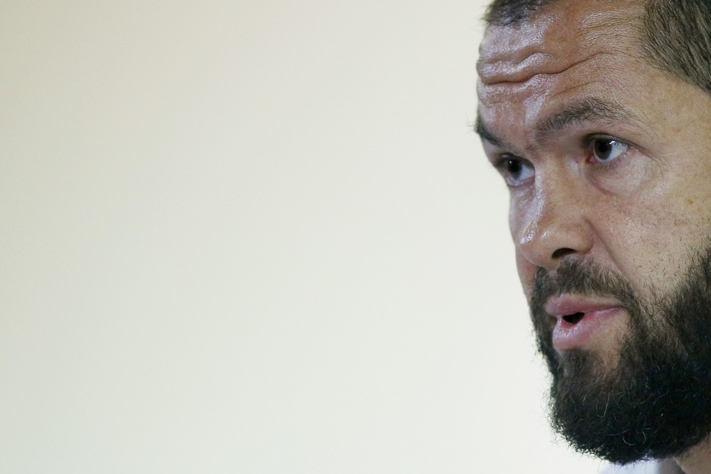 England defence coach Andy Farrell speaks to the press. Photo: Reuters