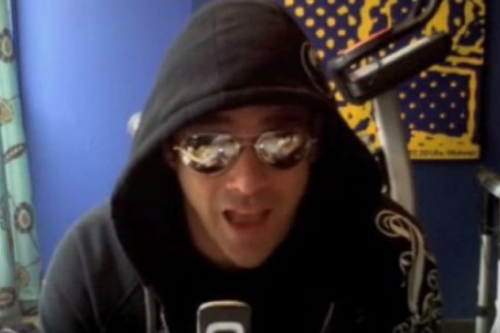 Tim Dutaud as the "hilarious" prankster, the "Unicaller". Photo: YouTube