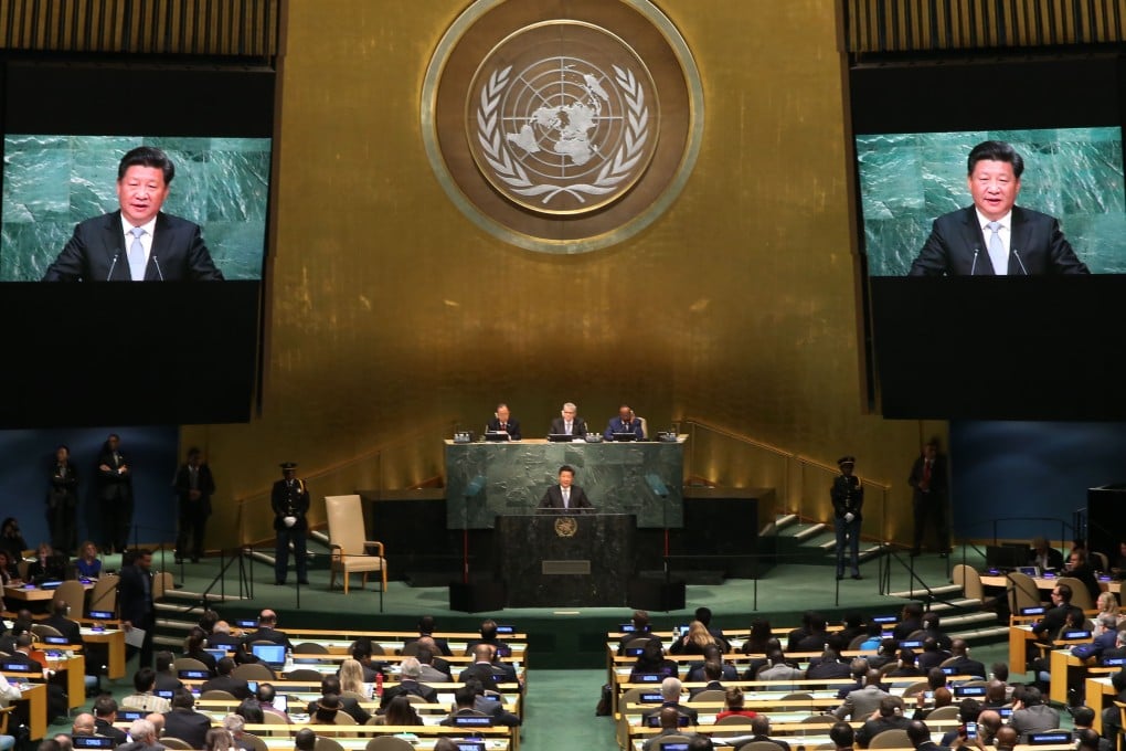 President Xi Jinping addresses the UN General Assembly in New York. Photo: Xinhua