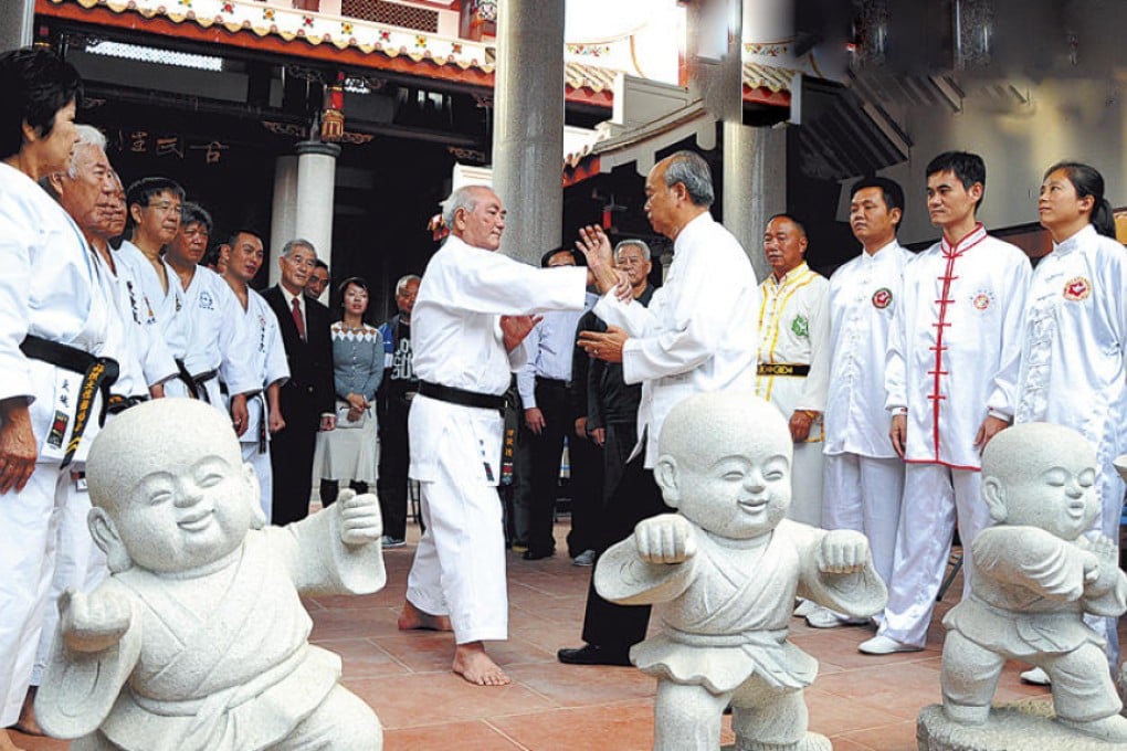 Martial-arts practitioners in Fujian province.