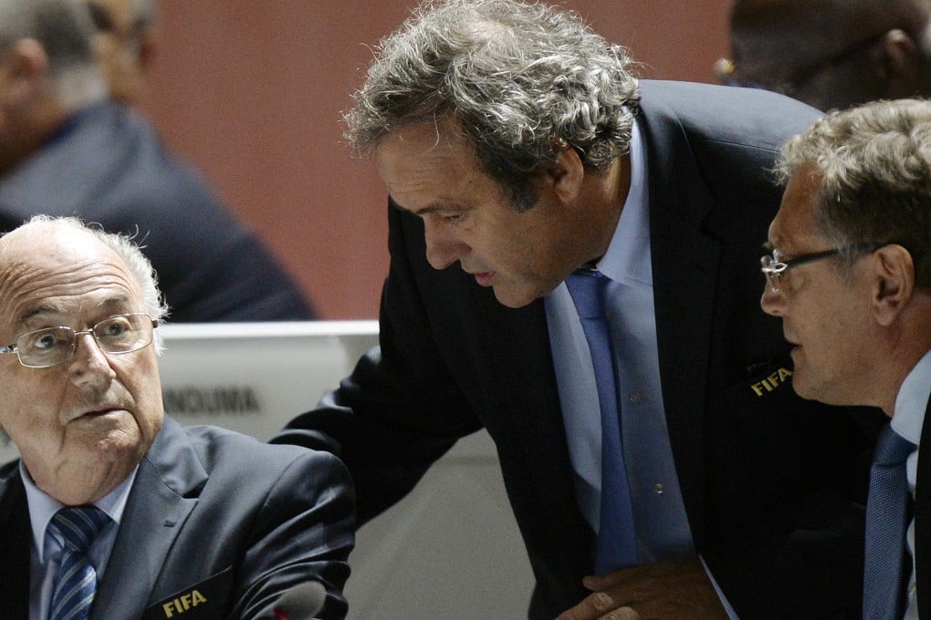 Fifa president Sepp Blatter, Uefa President Michel Platini, and Fifa Secretary General Jerome Valcke are all now suspended from Fifa affairs. Photo: AP