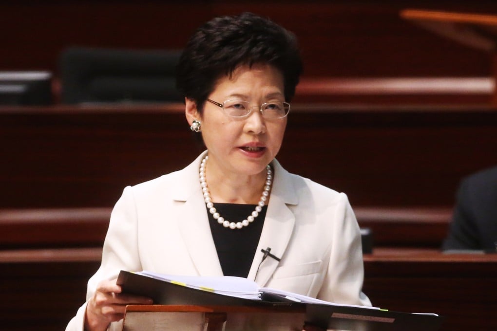 Chief Secretary Carrie Lam came to the defence of civil servants over the lead-in-water scandal. Photo: Sam Tsang