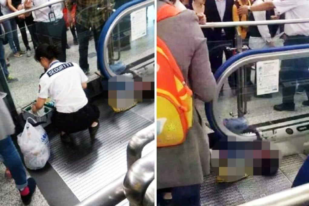 A Chongqing escalator claimed the life of a four-year-old boy. Photo: SCMP Pictures