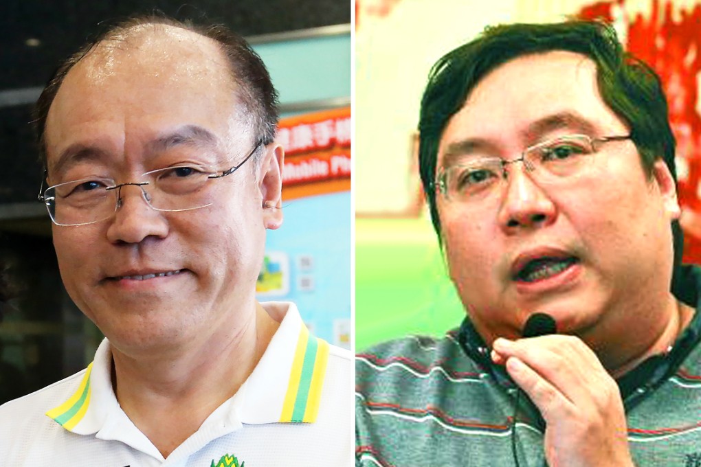 Frederick Fung (left) faces a tough battle as fellow pan-democrat Eric Wong (right) is set to run against him. Photos: Dickson Lee, SCMP Pictures