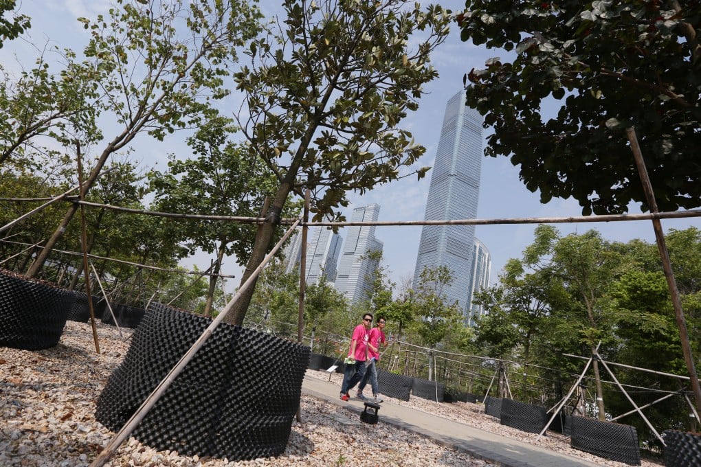 Visitor enjoy a walk through West Kowloon Nursery Park. Photo: SCMP Pictures