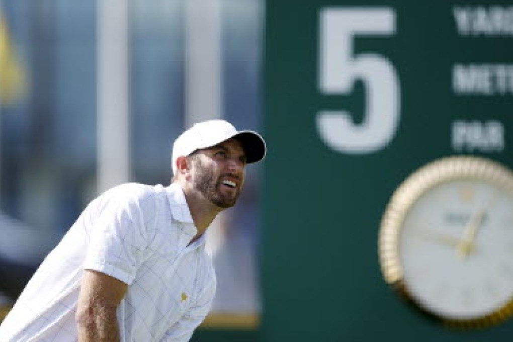 Dustin Johnson at the Presidents Cup in Incheon, South Korea. Photo: Reuters