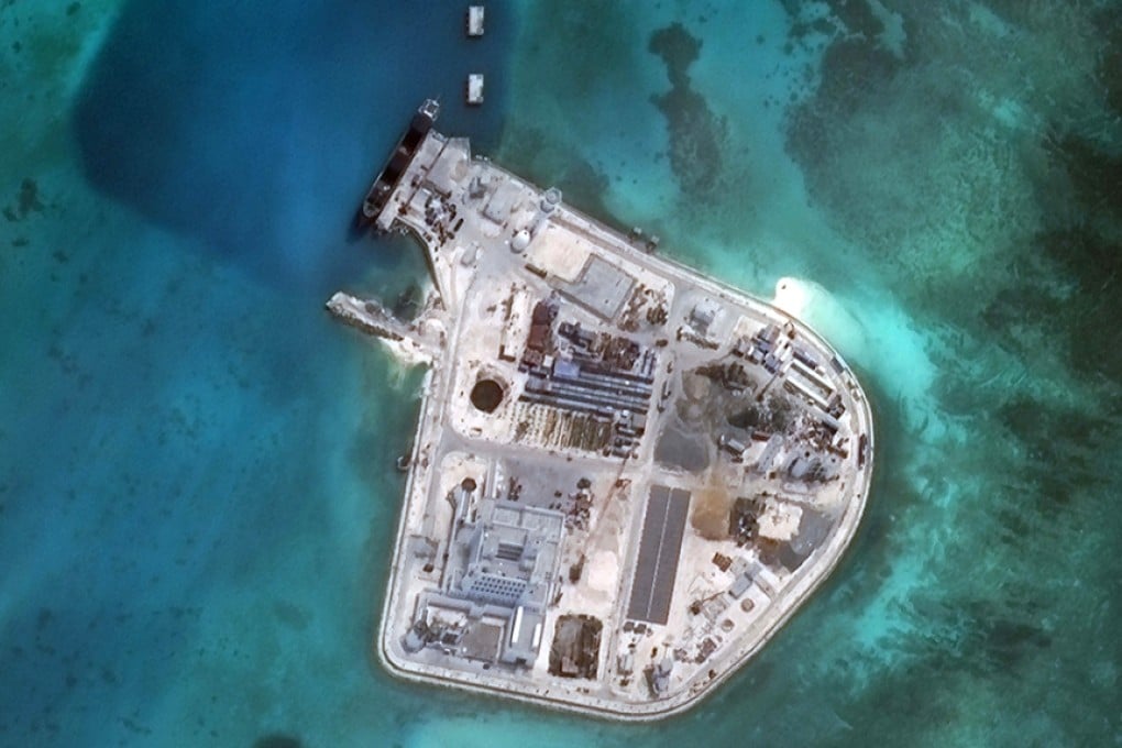 The lighthouse on Johnson South Reef in the Spratly islands have been officially opened, said Xinhua. Photo: CSIS