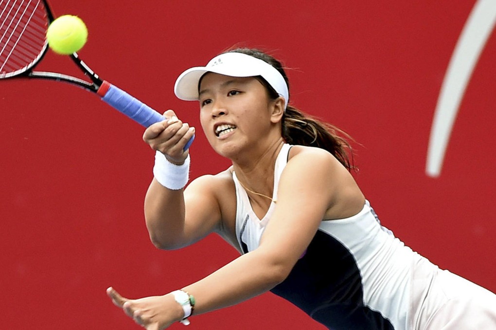 Taiwan's Lee Ya-hsuan on her way to a 6-3, 6-1 win against South Korean Jang Su-jeong at the Hong Kong Open. Photo: Xinhua