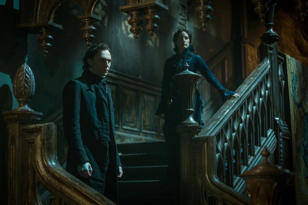 Tom Hiddleston and Jessica Chastain in a still from Crimson Peak.