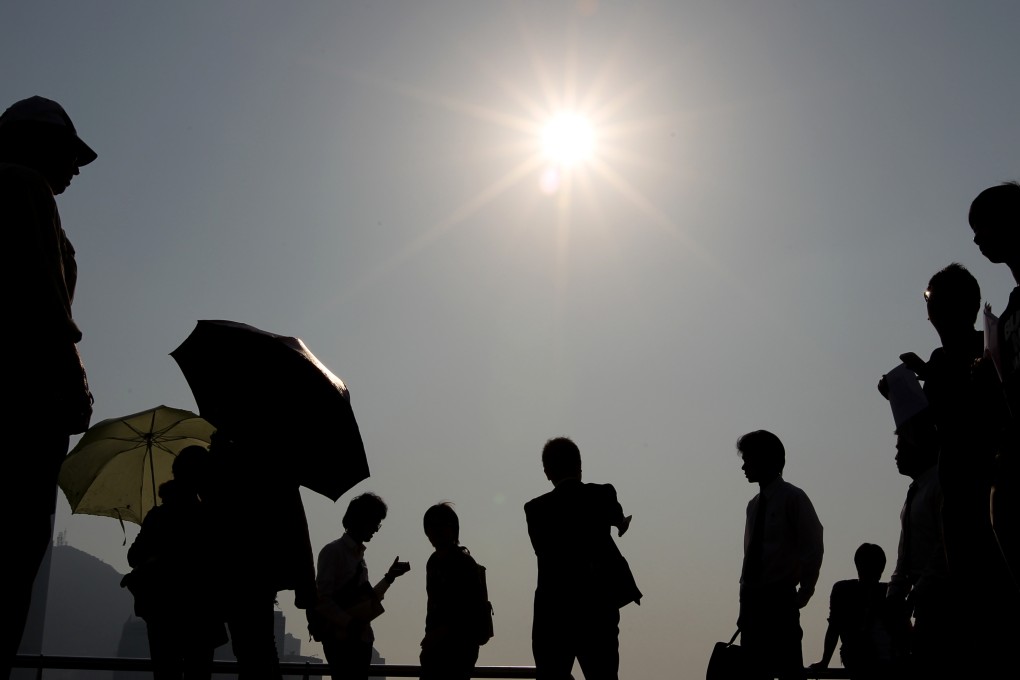 A hazy sky is seen at Victoria Harbour. Photo: Felix Wong