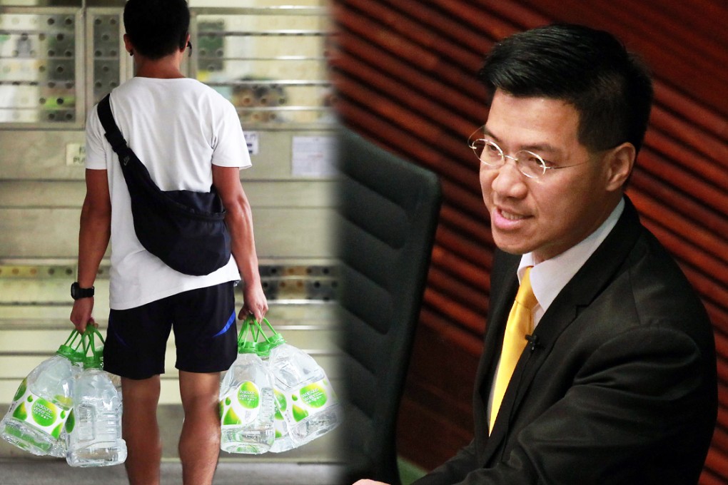 NeoDemocrat Gary Fan Kwok-wai launched the motion debate yesterday. Photo: SCMP