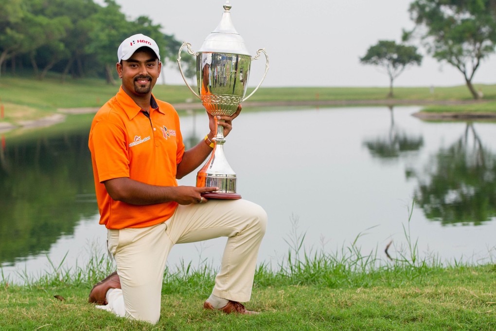 Flashback to October last year when Anirban Lahiri won the Venetian Macau Open. Photo: AFP