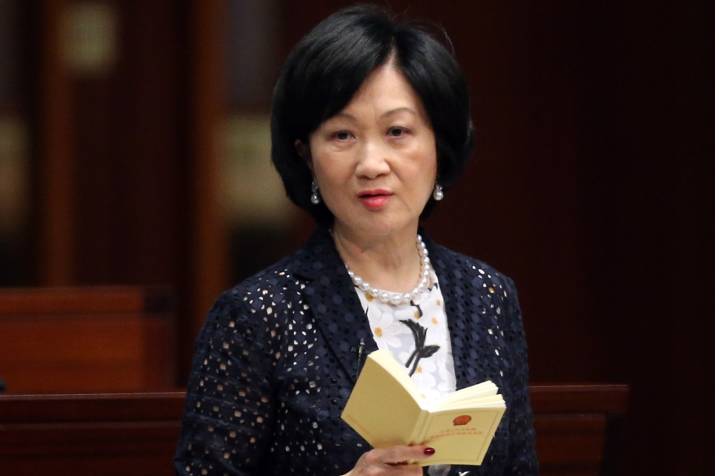 Regina Ip won the chair of the establishment subcommittee. Photo: K. Y. Cheng