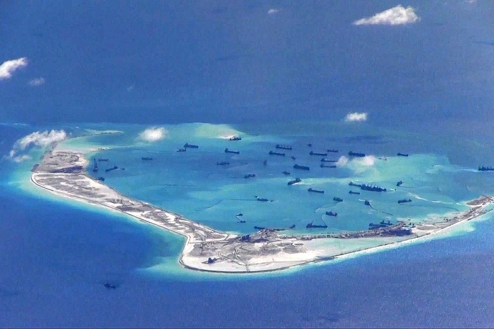 China has built up islands in the South China Sea, including around Mischief Reef. Photo: Reuters