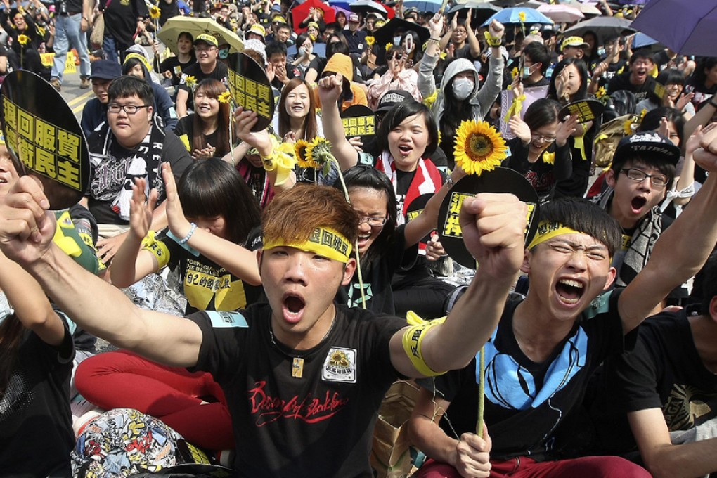 The youth-led Sunflower movement last year, which mirrors Hong Kong's Occupy protests, succeeded where our Umbrella movement almost completely failed. Photo: Reuter