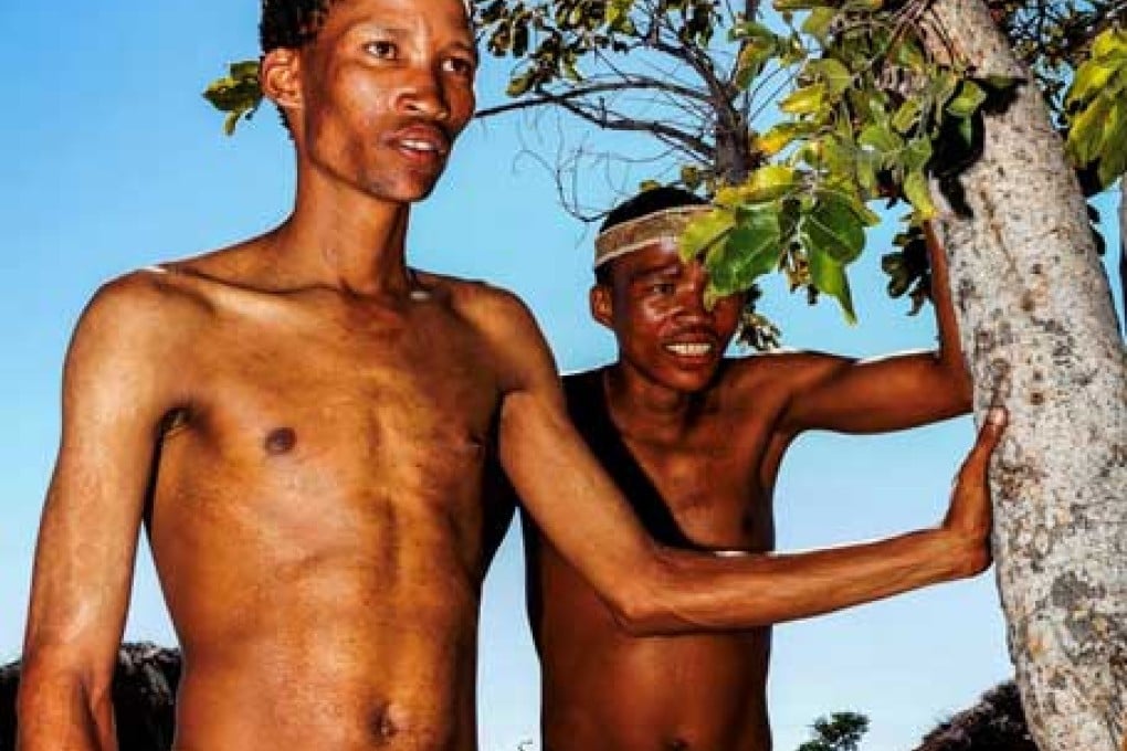Two San people in Tsumkwe, Namibia, taken at the start of the study. Photo: Josh Davimes