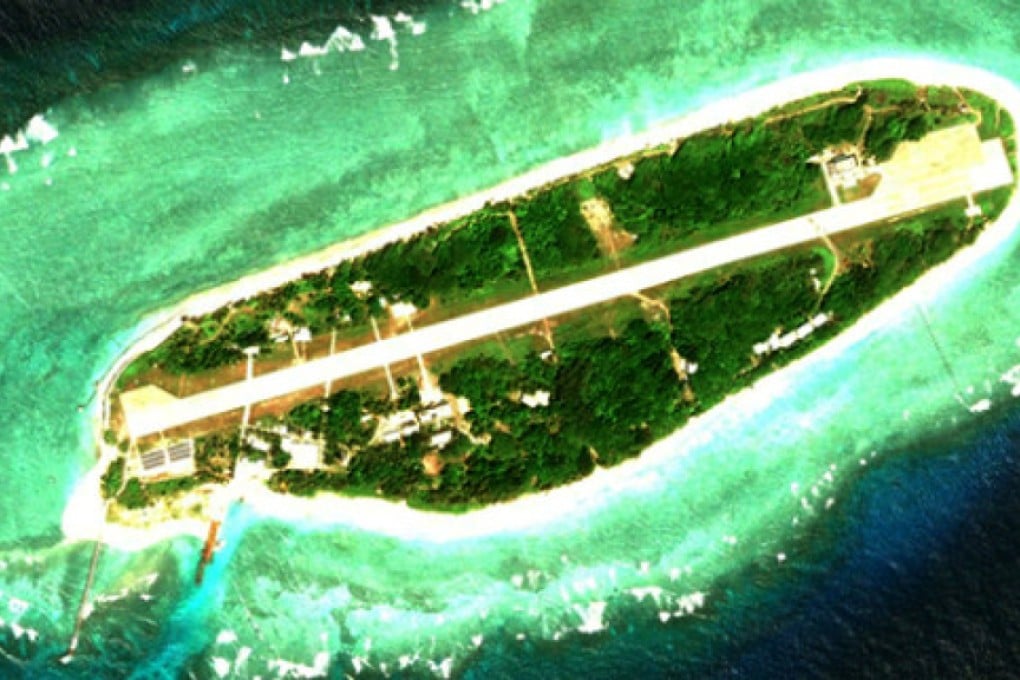 The runway on Taiping (above) is the third longest on islands in the South China Sea, according to an analysis released by the Asia Maritime Transparency Initiative.