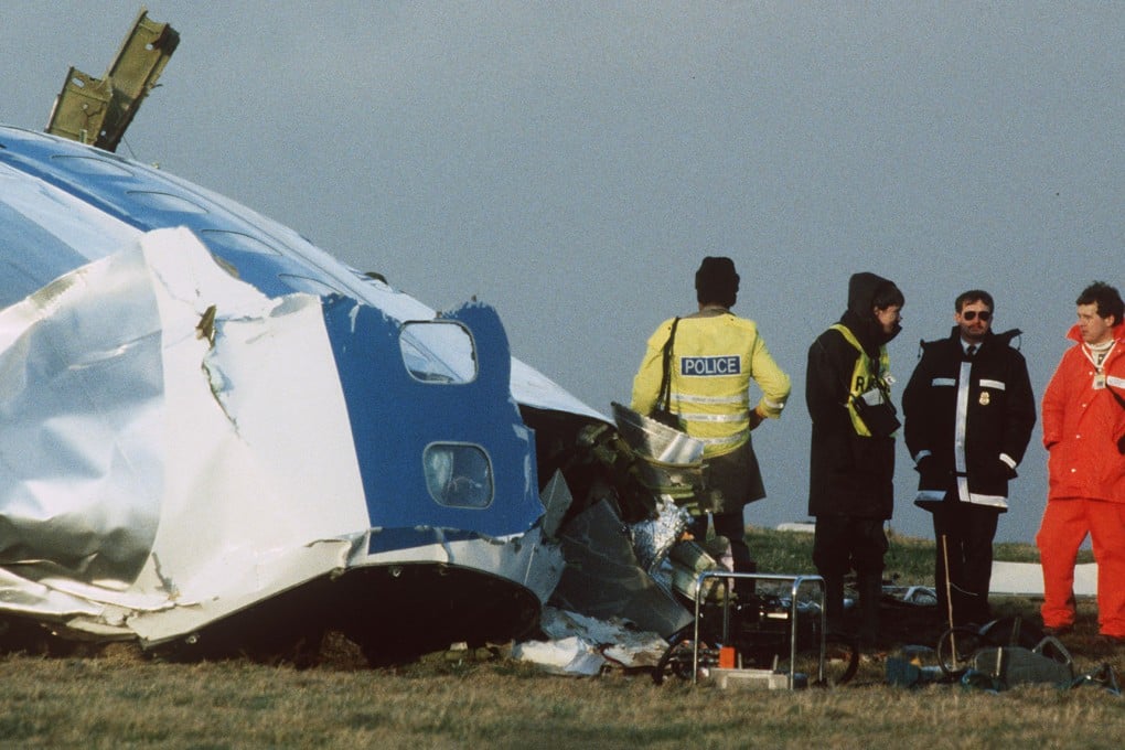Scottish rescue workers and crash investigators search the area following the bombing of Pan Am flight 103 over Lockerbie in Scotland. Photo: Reuters