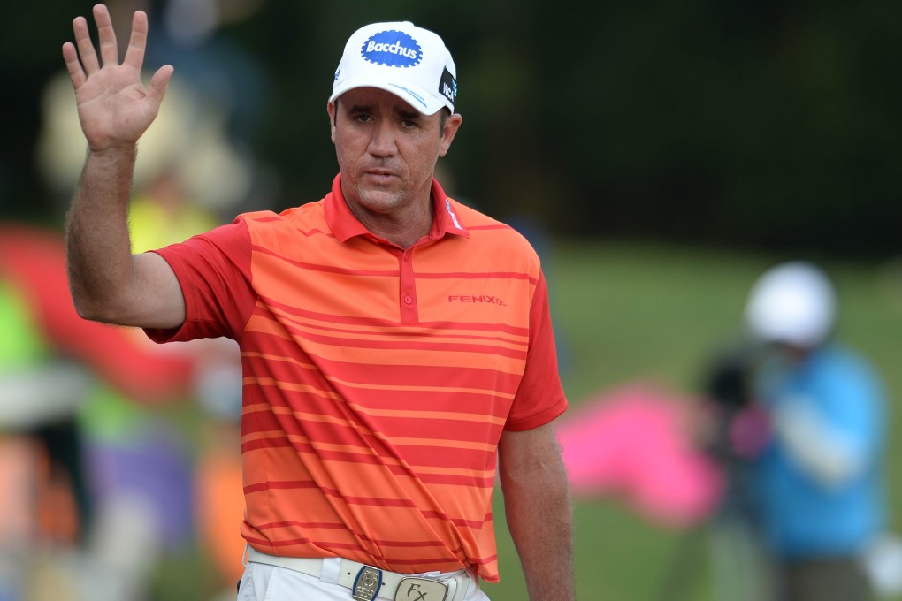 Australian Scott Hend holds a three-stroke lead over rival Anirban Lahiri going into the final round of the Venetian Macao Open. Photos: AFP