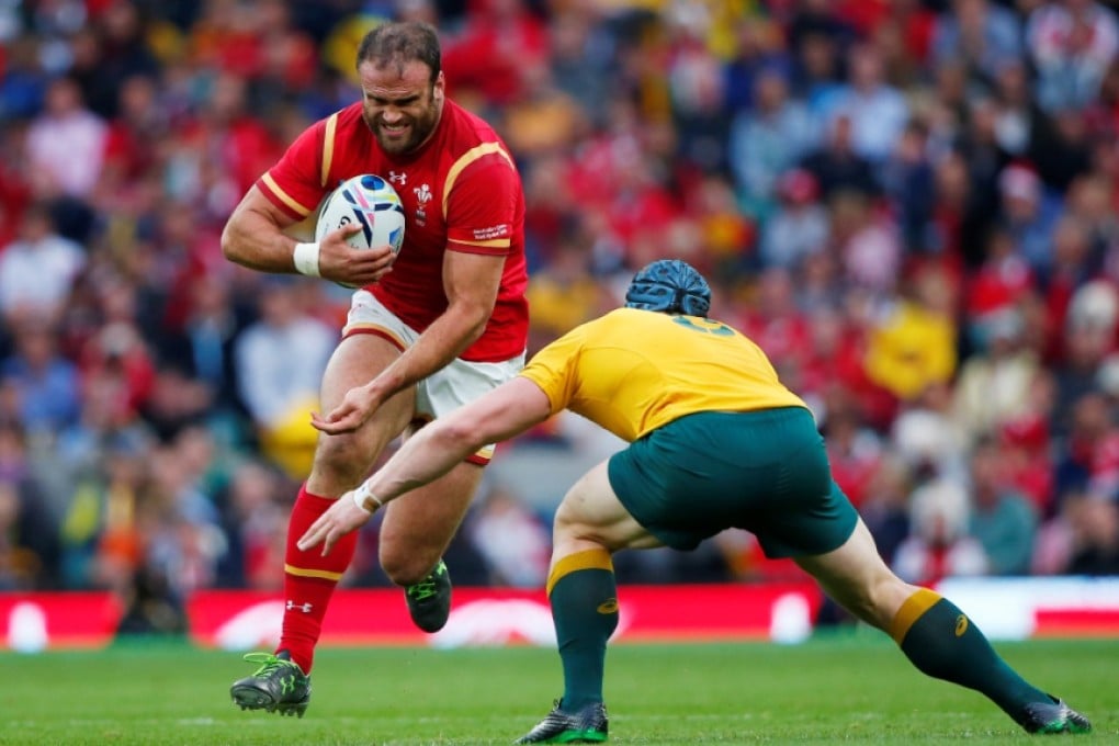 Jamie Roberts on the charge for Wales against Australia in a World Cup pool game last weekend. Photo: Reuters