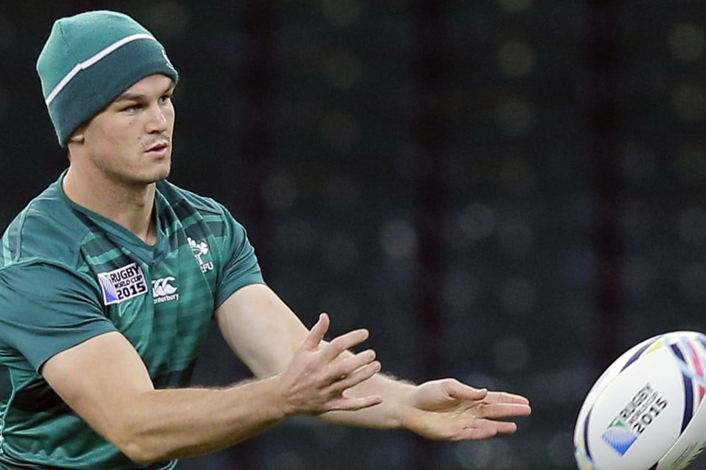 Johnny Sexton is a last-minute withdrawal from Ireland's quarter-final clash against the Pumas on Sunday. Photo: AP