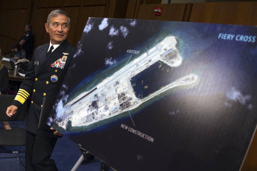 US Admiral Harry Harris prepares to testify about developments in the South China Sea in Washington in this file photo from September 17, 2015. Photos: AP